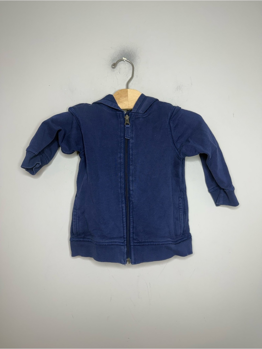 $16 ADD ON hanna andersson bear ears blue zip-up hoodie 3T mini boden zara